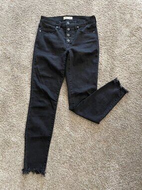 Madewell Black High-Rise Skinny Jeans - size 6/28
